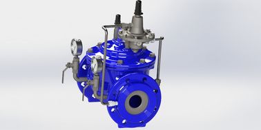 صمام التحكم في معدل التدفق المتين ، صمام التدفق الثابت RAL 5010 الأزرق