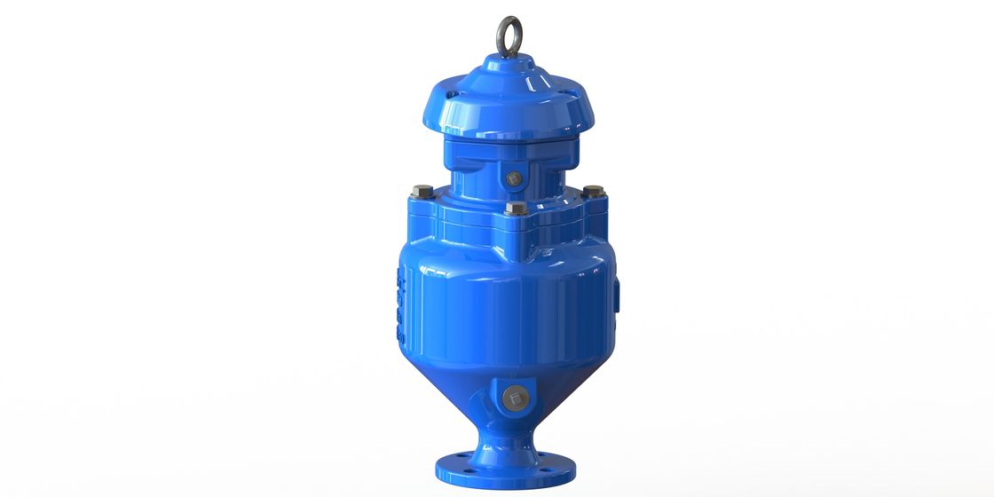 Blue RAL 5010 صمام إطلاق الهواء الفراغي المطلي بالإيبوكسي لنظام مياه الصرف الصحي