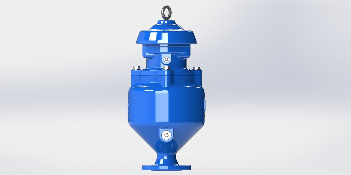 Blue RAL 5010 صمام إطلاق الهواء الفراغي المطلي بالإيبوكسي لنظام مياه الصرف الصحي