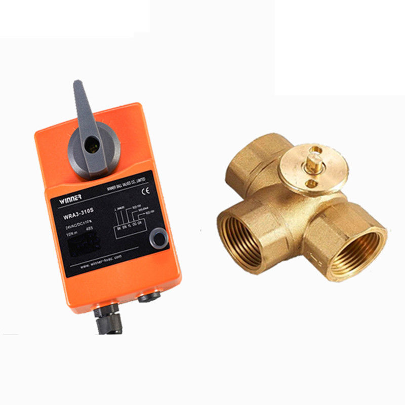 24V DN50 2 طريقة صمام كروي كهربائي مدفوع لنظام معالجة المياه